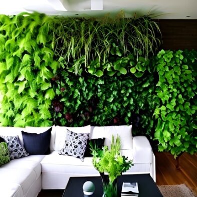 living green walls and vertical gardens - Transform Your Living Room